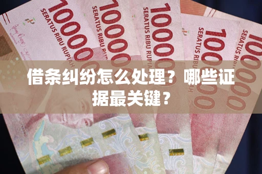 武汉借条纠纷怎么处理？哪些证据最关键？