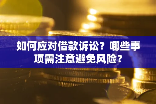 武汉如何应对借款诉讼？哪些事项需注意避免风险？