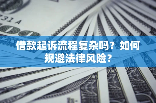武汉借款起诉流程复杂吗？如何规避法律风险？