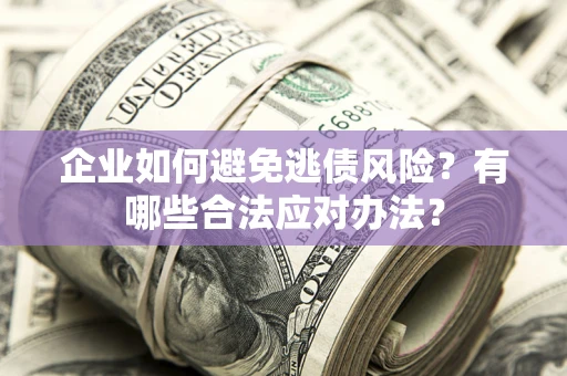 武汉企业如何避免逃债风险？有哪些合法应对办法？