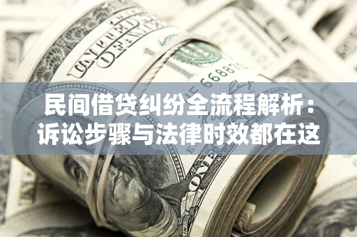 武汉民间借贷纠纷全流程解析：诉讼步骤与法律时效都在这儿了