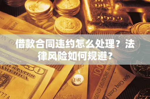 武汉借款合同违约怎么处理？法律风险如何规避？