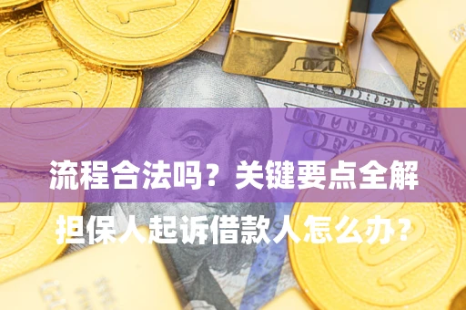武汉

担保人起诉借款人怎么办？流程合法吗？关键要点全解析
