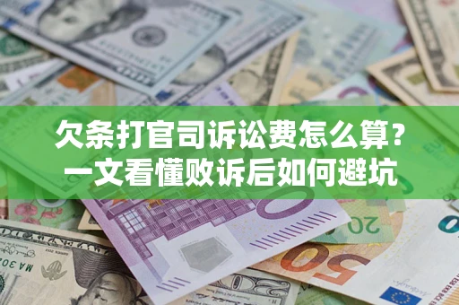 武汉欠条打官司诉讼费怎么算？一文看懂败诉后如何避坑