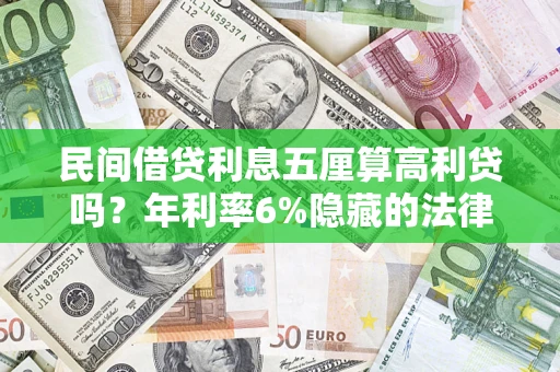 武汉民间借贷利息五厘算高利贷吗？年利率6%隐藏的法律风险全解析