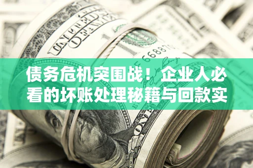 武汉债务危机突围战！企业人必看的坏账处理秘籍与回款实战指南