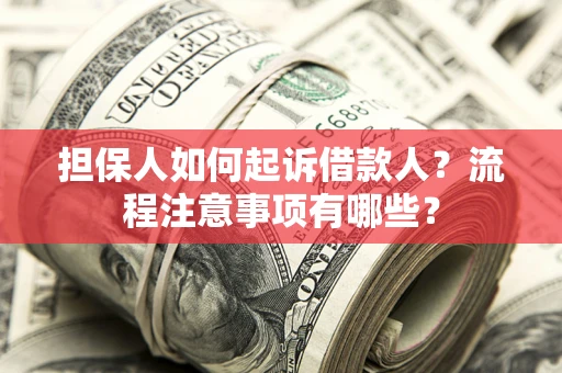 武汉担保人如何起诉借款人？流程注意事项有哪些？