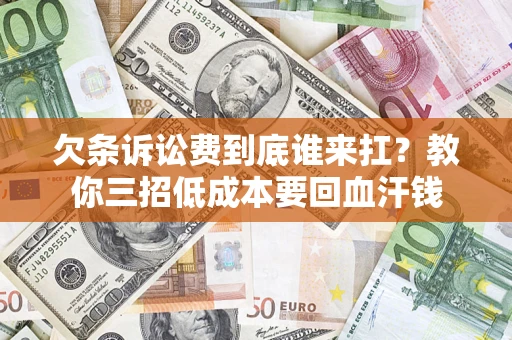 武汉欠条诉讼费到底谁来扛？教你三招低成本要回血汗钱